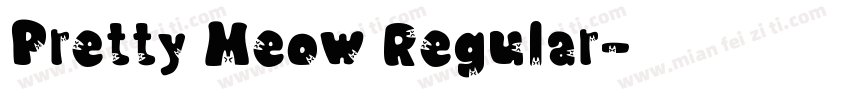Pretty Meow Regular字体转换